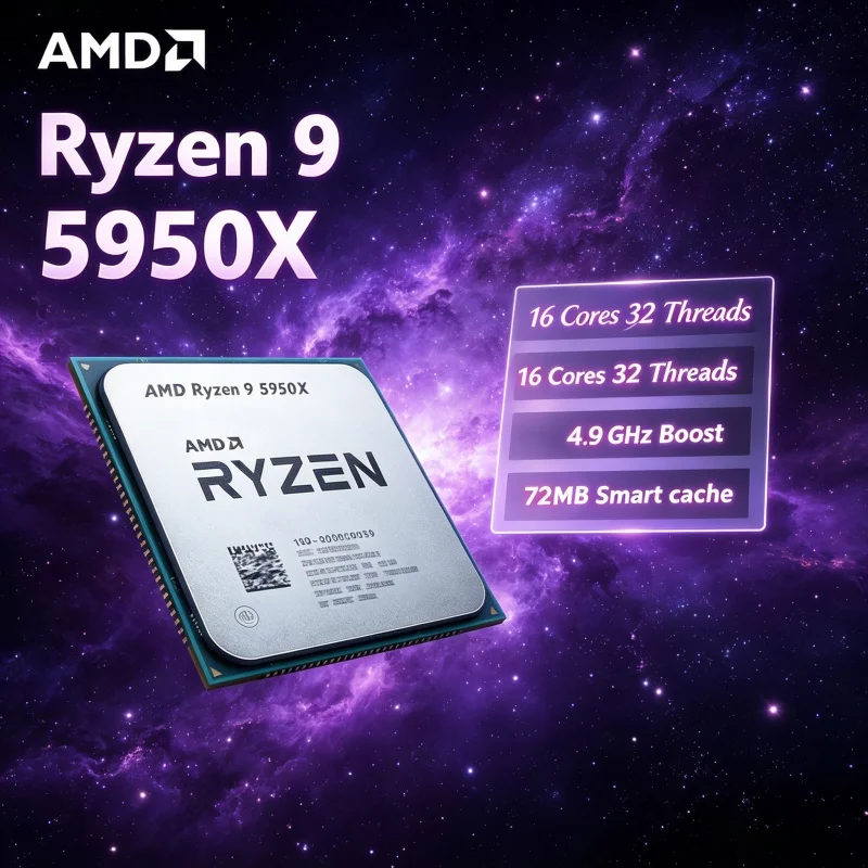 Amd Cpu Ryzen 9 - Procesor AMD Ryzen 9 5950X 64MB