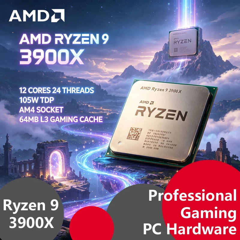 Amd Cpu Ryzen 9 - AMD Ryzen 9 3900X Tray, Odblokowany