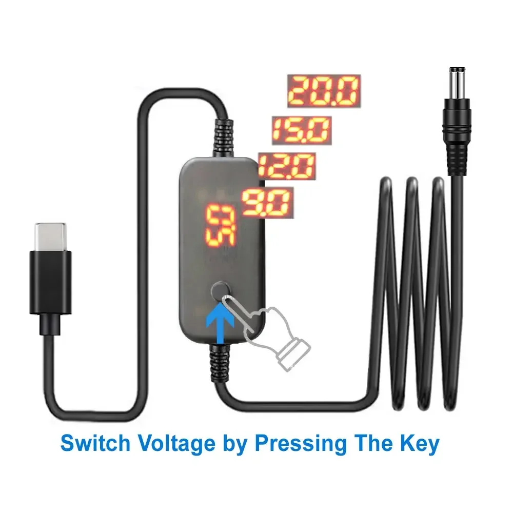 Cable Lock Laptop - Przewód zasilający typu C do DC5,5x2,1