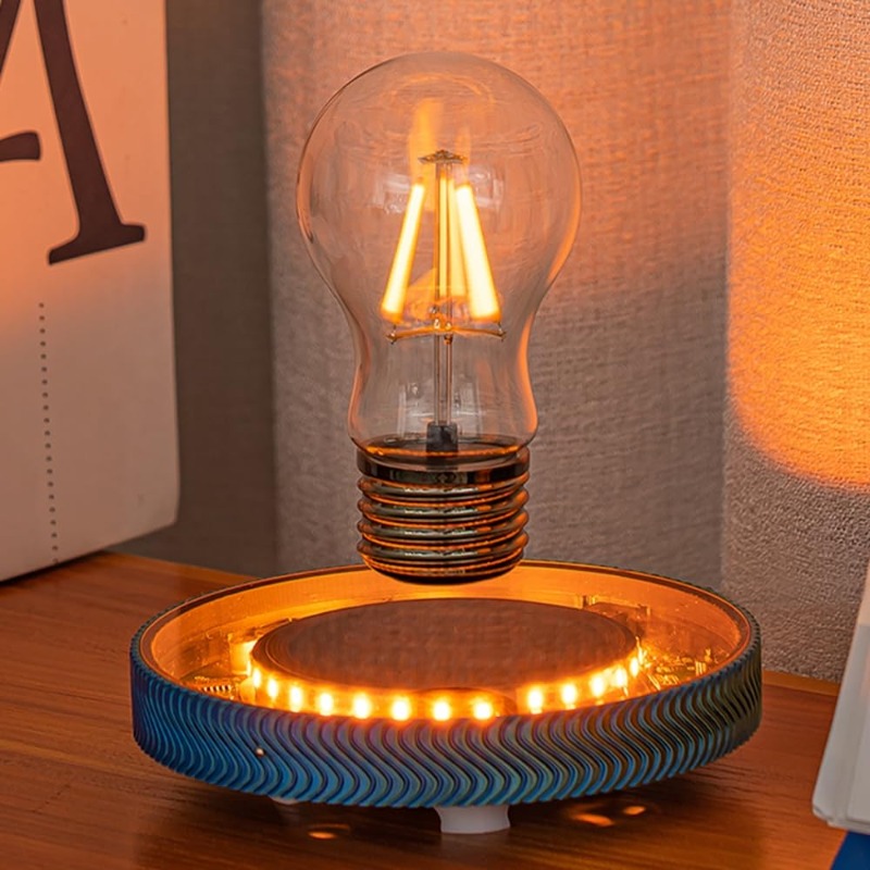Office And Tech - Lampa biurkowa LED bezprzewodowa, lewitująca, unosząca