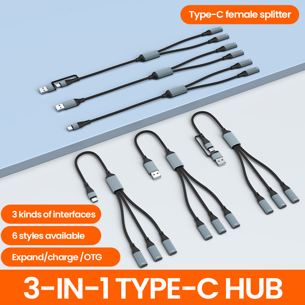 Koncentrator USB 3 w 1 typu C  – Cable Lock Laptop recenzja i cena